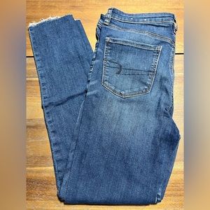 AE Super High Rise Crop Jeggings Size 14
